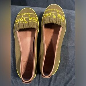 Tory Burch New York City Nolita Meatpacking canvas shoes size 7.5